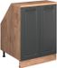 Vicco Rion Kast voor schuine wand – 60 x 81.6 cm met 2 deuren, kastromp 60 cm diepte Antraciet landhuis