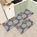 Merkloos Set van 2 Tapis de cuisine - Vintage Antidérapant Lavable Durable - 40x60 cm et 40x120 cm