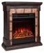 Chauffage électrique, 1800 W, flammes LED, minuterie, télécommande