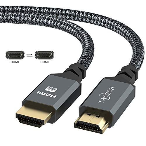 Twozoh 4K HDMI-kabel 5M/15FT - HDMI 2.0 - 18Gbps - Gevlochten - PS5, PS4, Xbox, PC, Projector, 4K UHD TV/HDTV