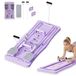 StarTech Multifunctioneel buikspiertrainingsglijdbord - 4-in-1 buikspiertrainer - weerstandsbanden - kniebeschermmat - handgrepen - training voor het hele lichaam - paars