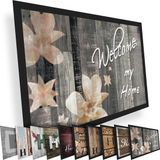 Valia Home deurmat 40x60 cm – vuilvanger voor binnen en buiten, antislip met hoog absorptievermogen – veelzijdige designs, ideaal voor voordeur, entree, hal en balkon