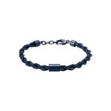 Armani Exchange Heren blauwe roestvrij stalen armband, AXG0165470