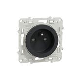 Schneider Electric Odace Prise De Courant 2p+t Anthracite