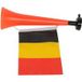 Corne avec drapeau belge 28 cm – Trompette de supporters Belgique Fans