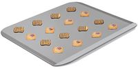 Guardini Linea Silver Elegance Bakplaat voor koekjes, staal met antiaanbaklaag, zilver/zwart