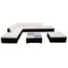 vidaXL 8-delige Loungeset met Kussens Poly Rattan Bruin