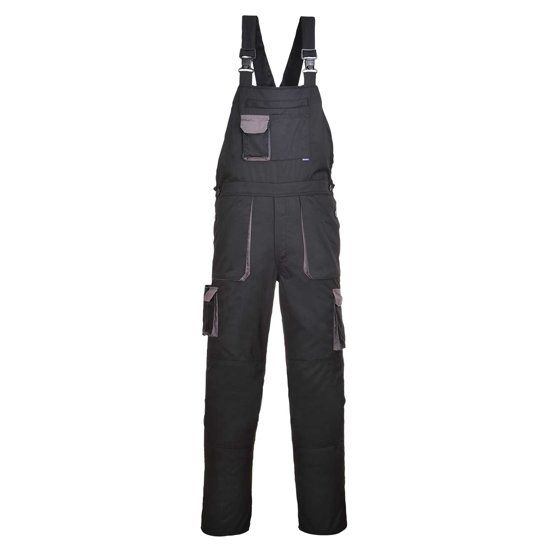 Portwest Texo TX12 Amerikaanse overall Zwart/grijs maat 2XL