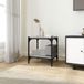 Meuble TV bas peu encombrant en bois et acier