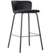 DKD Home Decor Kruk Metaal Zwart Blauw 40 x 42,5 x 81,5 cm