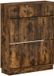vidaXL Schoenenkast HOORN 78 x 24 x 100 cm Bewerkt hout Gerookt eiken