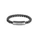 BOSS HBJ1580598M DEVON Bracelet Homme - Bracelet à maillons - Bijou - Acier - Noir - Vénitien - 19 cm de long