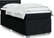 Maison Exclusive - Sommier à lattes de lit avec matelas noir 90x200 cm tissu