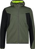CMP Hooded Jacket Men L Olive Green Polyester Water-repellent Softshell Lente/Zomer 2025