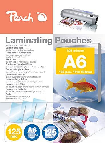 peach PP525-04P lamineerfolie, DIN A6, 125 micron, 125 stuks