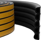 vidaXL Zelfklevende raamafdichting Zwart 12 x 10 mm 100 m EPDM-schuim
