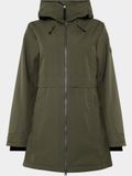 Didriksons Tiril, parka, dames, donkergroen