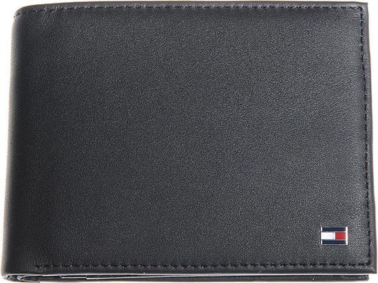 Tommy Hilfiger Eton Billfold Portemonnee Heren Leer Zwart