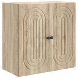 vidaXL Wandkast Sonoma eiken 59 x 31 x 60 cm bewerkt hout