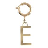 Draeger Paris Initialen Charms, 2x1,5cm, Roestvrij staal, Geen edelsteen
