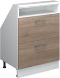 Vicco Rion Kast voor schuine wand – met 2 laden Sonoma/Wit