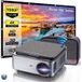 FLZEN MX-projector, 5G WIFI 1080P Native 4K 300 Max schermspiegeling zijprojectie met opbergtas