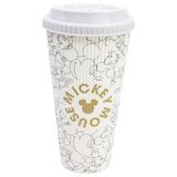 STOR Mickey Mouse Koffiebeker to go 790ml - Reisbeker met Lekvrije Deksel, BPA-vrij Polypropyleen, Ideaal voor Warme en Koude Dranken