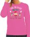 Bellatio Decorations foute Kersttrui/sweater dames - I Wish You Nothing Butt Merry Christmas - roze L