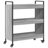 VidaXL Keukentrolley 70x30x82 cm bewerkt hout grijs sonoma eikenkleur