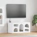Maison Exclusive meuble TV ELST, 80 x 35 x 40 cm, blanc laqué, panneau de particules