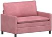 vidaXL Canapé Rose 126 x 81 x 87,5 cm Velours