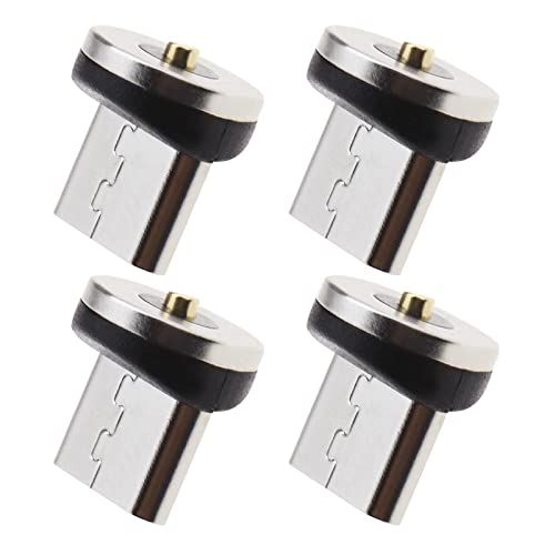 OTOTEC 4x Micro USB Magnetische Connector Roterende Micro USB Magnetische Adapter Magnetische Connector Tips Hoofd voor Magnetische Oplaadkabel Oplaadsnoer