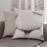 PETTI Artigiani Italiani - Paar kussenslopen 60 x 60 cm, microvezel, shabby wit