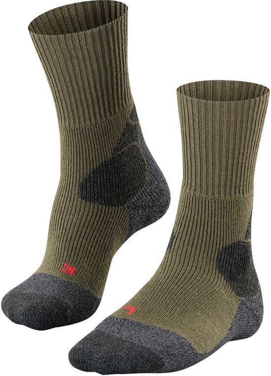 FALKE TK-X Expedition Ultra Thick Padding Wool Hiking Socks Men Green - Size 39-41