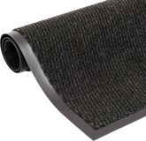 Merkloos vidaXL Droogloopmat rechthoekig getuft 90x150 cm antraciet