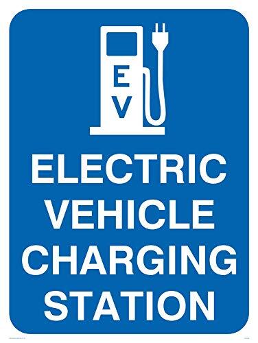 Viking Signs Viking Signs IE5469-A3P-AC "Electric Vehicle Charging Station" signaal, aluminium composiet, 400 mm H x 300 mm W