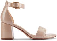 CLARKS Sandalen Ezoria Mae Vrouwen Beige Leer Hakhoogte 4-5 cm Blokhak Maat 41