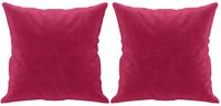 vidaXL Sierkussens 2 st 40x40 cm fluweel wijnrood