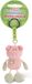 Wan GmbH Peluche Cochon - Porte-clés Amulette porte-bonheur - Décoration Sac - Avec Trèfle à quatre feuilles - 7 cm - Rose Vert