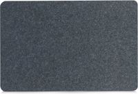 Zeller Placemats van vilt - donkergrijs - 45 x 30 cm - Rechthoekig