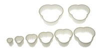 Silikomart Wonder Cakes by 72.309.87.0069 Uitsteekset voor koekjes of decoraties, suikerpasta, cloverform, nylon, wit, 3,5 x 12,5 x 13,5 cm