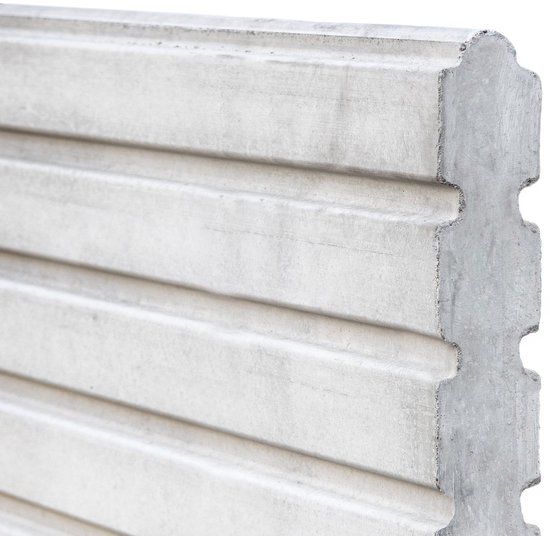 Merkloos Tuindeco Berton motiefplaat Deens rabat wit/grijs 184 cm