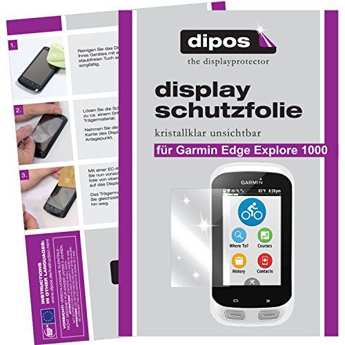 dipos I 3X beschermfolie helder compatibel met Garmin Edge Explore 1000 folie displaybeschermfolie