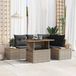 Maison Exclusive - Ensemble de jardin 5 pièces, polyrotin gris