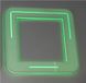Merkloos Glow in the Dark Lichtschakelaar en Stopcontact Surround Sticker Wit met groene gloed
