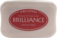 Tsukineko Brilliance ink pad rocket red