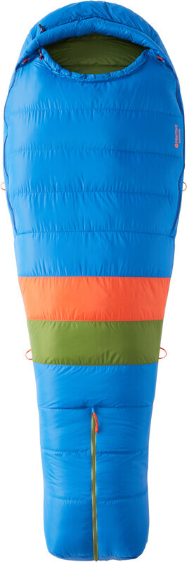 Marmot Marmot Sawtooth Sleeping Bag Regular, blauw Double Zipper 2023 Donzen Slaapzakken