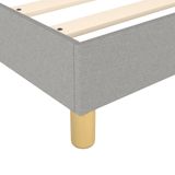 VidaXL Boxspring Bedframe, Lichtgrijs, Stof, 160x200 cm