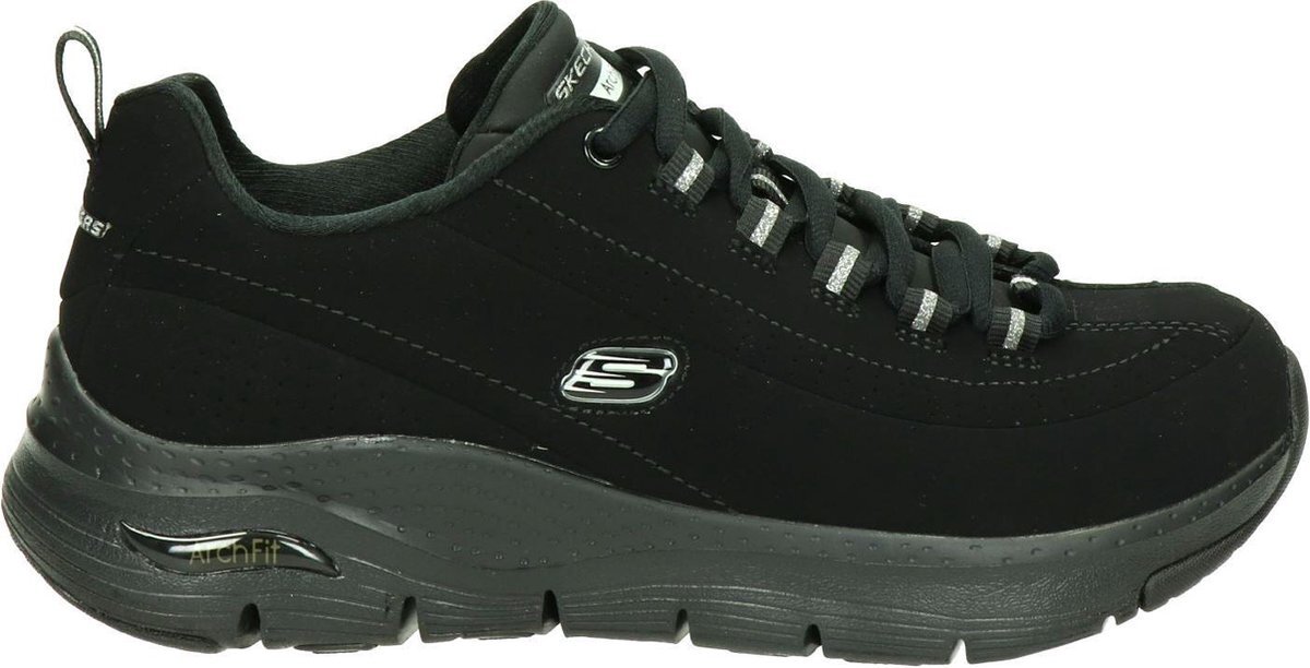 SKECHERS Arch Fit-Metro Skyline Dames Sneakers - Black - Maat 38