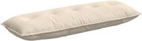 vidaXL Coussin de dossier Beige 140 x 50 cm Microfibre Tissu